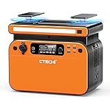 CTECHi ポータブル電源 大容量 AC500W(瞬間最大1000W) 518Wh リン酸鉄リチウムイオン電池 ポータブルバッテリー 蓄電池 小型コンパクト 急速充電（Type-c充電可) 非常用電源 純正弦波 MPPT制御 9台デバイス同時充電 