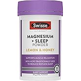 Swisse Ultiboost Magnesium + Sleep Powder - Supports Muscle Relaxation Before Sleep - 180G