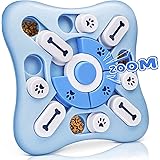 Anturnpet Dog Puzzle Toys, Squeaky Treat Dispensing Dog Enrichment Toys for IQ Training Brain Stimulation, Interactive Mental