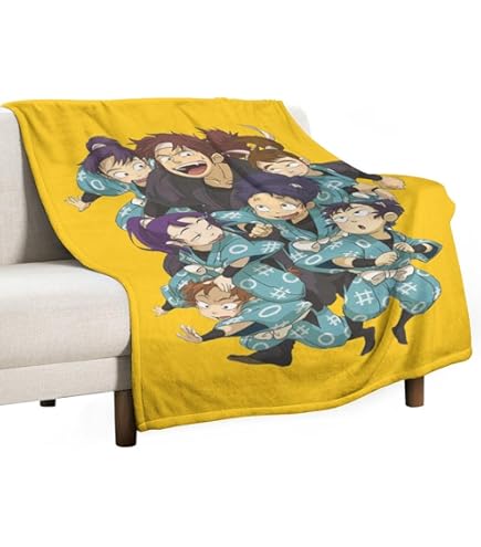 Amazon｜忍たま乱太郎 毛布 シングル 夏用 ブランケット フランネル