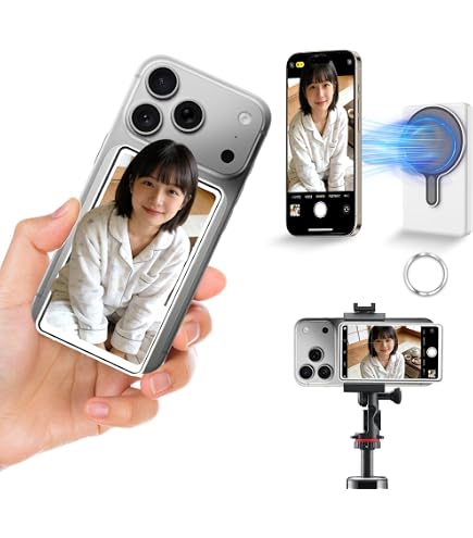 自撮りモニター 4K/1080Pじどりモニター ミラーリングiphone17対応 Amazon.co.jp: 自撮りモニター 「次世代ミラーリング・自撮り革命」4K