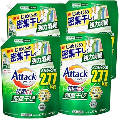 Amazon | 【ケース販売】アタック 抗菌EX スーパークリアジェル 洗濯