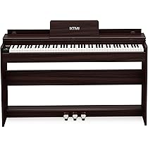 Amazon | IKTMI 電子ピアノ 88鍵盤 ハンマーアクション 88鍵盤 木製