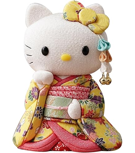 Amazon.co.jp: 招きハローキティ(座)【黄】キティちゃん キティ 招き