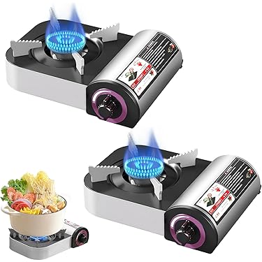 新型カセットストーブ コンロ強火力2.5kW×2 強火力防風 ガスボンベ式 2連 最高品質】新型カセットストーブ カセットコンロ 耐荷重30kg