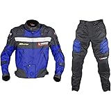 DUHAN(ドゥーハン) バイクジャケット&パンツセット ブルー XL オールシーズン 春夏秋冬用 905413