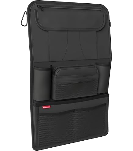 Termichy 2 Pack Kick Mats With Tissue Holder, Waterproof Car