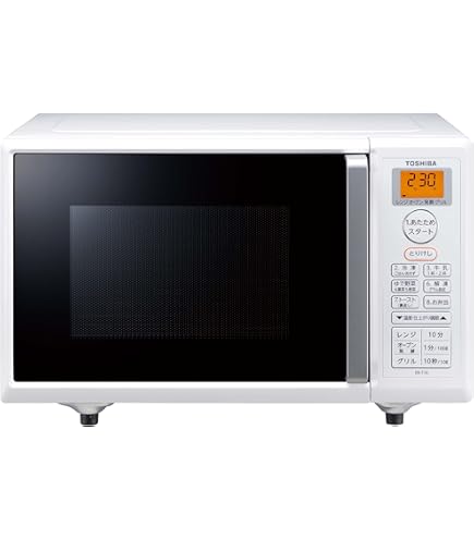 東芝 オーブン機能付き電子レンジ ER-V18(W) ホワイト 18L フラット Amazon.co.jp: 東芝(TOSHIBA) ER-V18-W(ホワイト) オーブン