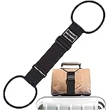 【Amazon.co.jp限定】旅行便利グッズ バッグとめるベルト ブラック×ブラック 48~64(調節可)×6cm