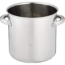 Amazon｜EBM モリブデンジII 寸胴鍋(目盛付)21cm 蓋無｜寸胴鍋