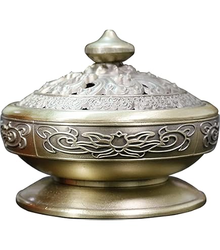 Amazon｜中国 大明宣徳年製 香炉 香道具 銅 1.7kg 置物 工芸 骨董