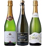 酒のダイナミック 世界三大ワイン生産地 スパークリングワイン 飲み比べ 3本セット