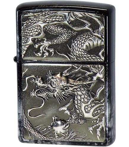 Amazon.co.jp: ジッポー ZIPPO 電鋳板 3Dドラゴン Z3D-DR NI 龍 竜