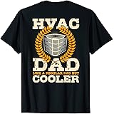 服の裏にある HVAC 技術者のお父さんのデザイン Tシャツ