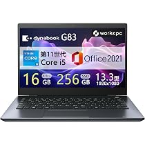 Amazon.co.jp: 【整備済み品】軽量薄型ノートパソコンdynabook G83