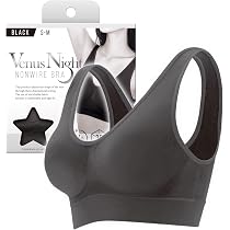 Amazon.co.jp: Venus Night NONWIRE BRA BLACK ブラック S-M 