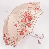 槙田商店 傘 レディース 長 絵おり 薔薇 雨晴兼用 日本製 UVカット 加工 01657814