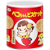 Amazon.co.jp: 不二家 ペコちゃんビスケット保存缶 100g : 食品