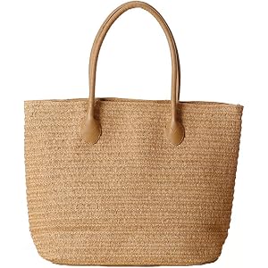 Leviro かごバッグ 手提げ 草編み レディース ストローバッグ A4 大容量 トートバッグ ハンドバッグ 買い物…