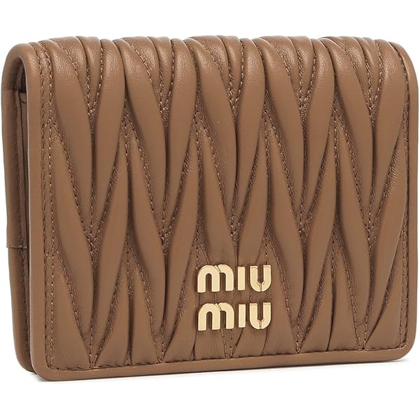 Amazon | MIUMIU(ミュウミュウ) マテラッセレザー 財布 ブラック