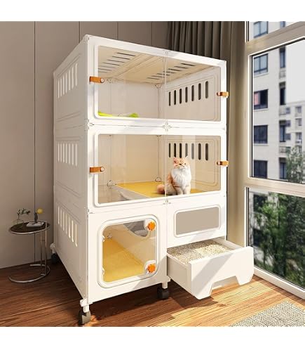 Amazon.co.jp: 廃版 ナチュラルワン 木製ホワイトキャットケージ