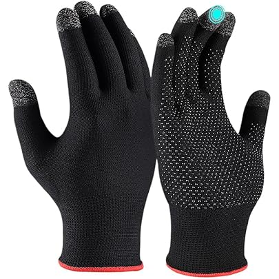 Amazon.co.jp: [HYSTERIA] 汗ばみ手用ゲーミンググローブ 高感度 耐汗