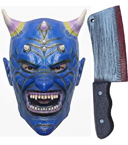新品未使用  ハロウィンパーティー用 仮面 60個セット Amazon.co.jp: ハロウィン・パーティー用マスク 青鬼 悪魔 ウィッグ