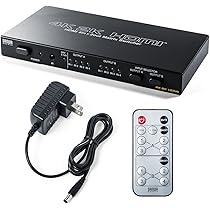 4系統 HDMI切替器 光+同軸デジタル出力 3D 400-SW015 Amazon | サンワダイレクト HDMIセレクター HDMI切替器 4入力×1