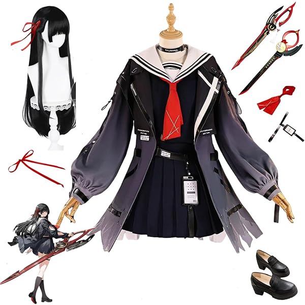 Amazon.co.jp: [YUANHUO] 鳴潮 千咲 コスプレ衣装+ウィッグ
