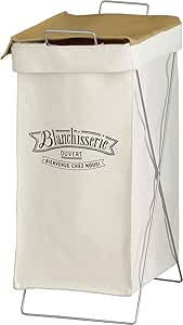 アビテ(Habiter) ブロンシスリ・ランドリーバスケット アイボリー LU-007-IV 26&times;56&times;34.5cm