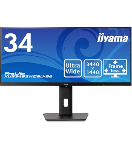 Amazon.co.jp: iiyama モニター ディスプレイ 34インチ ウルトラワイド
