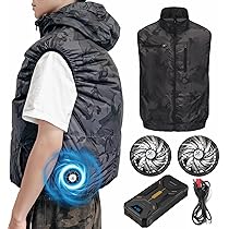 Amazon.co.jp: [ZHICHUAN] 空調作業服 26V高出力 ファン