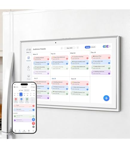 TABWEE P15 Calendar 15.6in Wall Planner Digital Calendar&Chore Chart Touchscreen