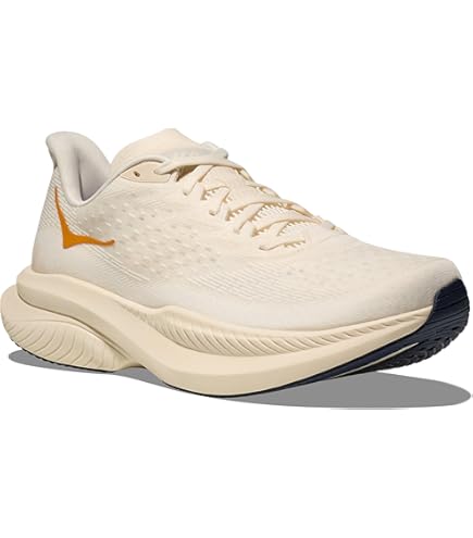 HOKA ランニングシューズ ホワイト/イエロー　W MACH6 ホカ（HOKA）（レディース）ランニングシューズ ジョギングシューズ