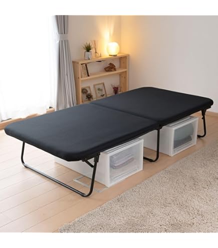 Amazon｜山善(YAMAZEN) 組立て不要の低反発折りたたみベッド(シングル