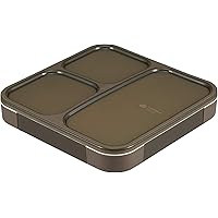フードマン 弁当箱 立てて運べる 薄型弁当箱 800ml [ 抗菌 ] アッシュブラウン 汁漏れしにくい Wシーリング 4点ロックでしっかり固定 シービージャパン DSK