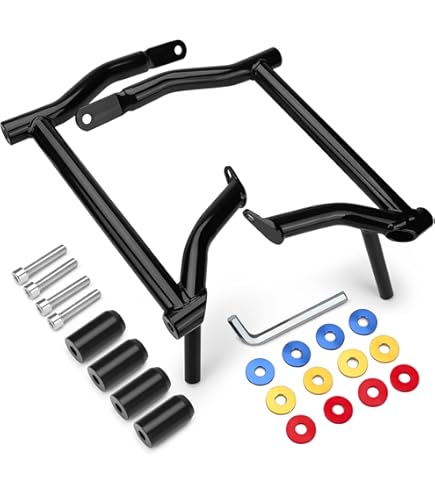 Motorcycle Chrome Saddlebag Bracket Guard W/ Support Bar Rear Saddlebag Guards Lid Rail Guard Set For Harley Touring 14  I.484976097