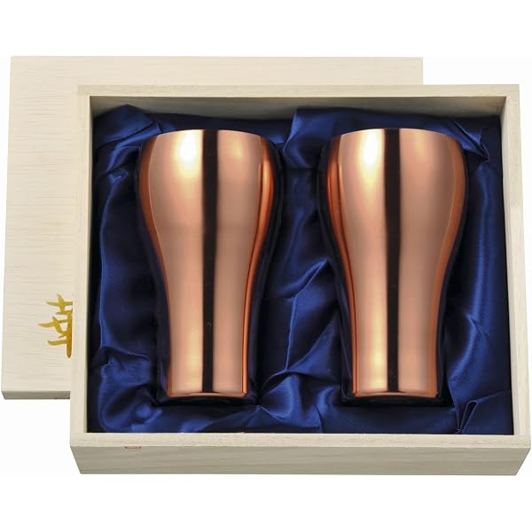 Amazon｜華タンブラー 200ml K24メッキ 桐箱 2個セット 3751 