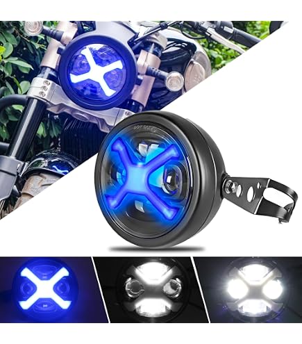 Amazon | LED ヘッドライト 6インチ バイク ハーレー アメリカン 6