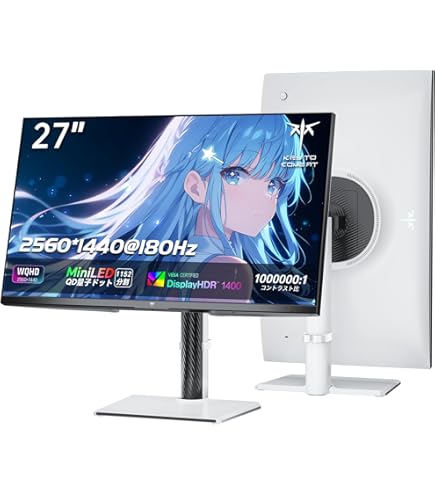 Amazon.co.jp: KTC 27インチ WQHD (2560x1440) 300Hz(320HzOC 可能