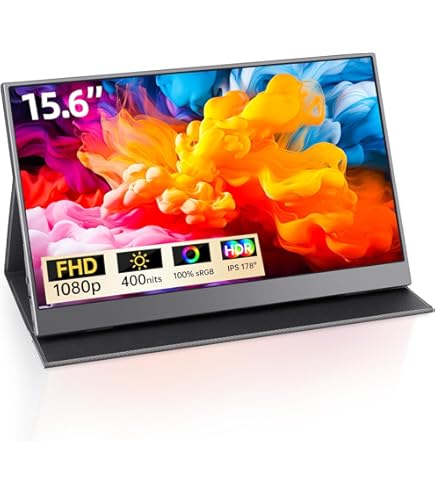 Amazon.co.jp: モバイルモニター 15.6インチ 1920*1080 スピーカー内蔵