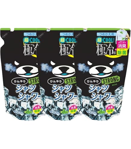 Amazon | ひんやりシャツシャワー ストロングミント 400ml 詰め替え用