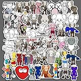 For KAWS コミックステッカー シール 60枚セット かわいい アニメ ゲーム シール 子供 防水 おしゃれ DIY ステッカー 自転車 ヘルメット パソコン スーツケース 手帳 車 オートバイ適用 (I)