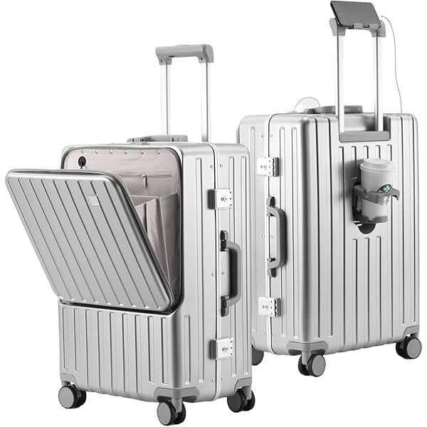 Amazon | [Yuweijie] スーツケース フロントオープン 機内持ち込み usb