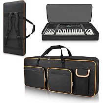 ◯*◯様 電子キーボード 専用キャリーケース付き Amazon.co.jp: ARUISIFX キーボードケース 61鍵用 キーボードバッグ