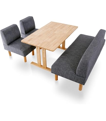 Amazon｜Lynd(リンド) ダイニングセット 幅160 ロータイプ ダイニング