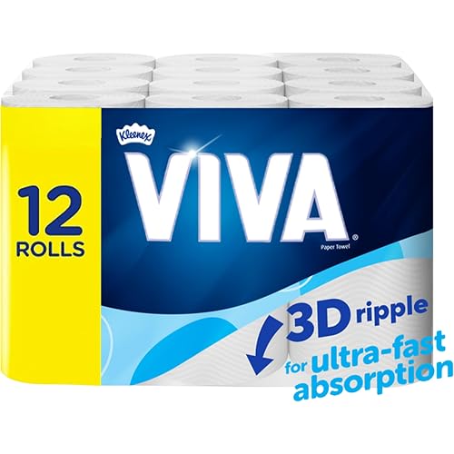 VIVA Paper Towels 12 Count (4x3 Rolls) - Packaging May Vary