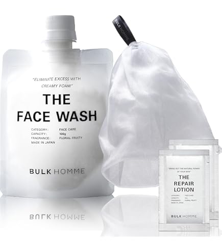 Amazon | BULK HOMME(バルクオム) 洗顔料&泡立てネット&トートバッグ