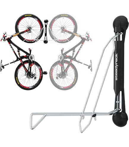 Amazon.co.jp: Steadyrack 縦型自転車ラック 壁取り付け収納 ロード