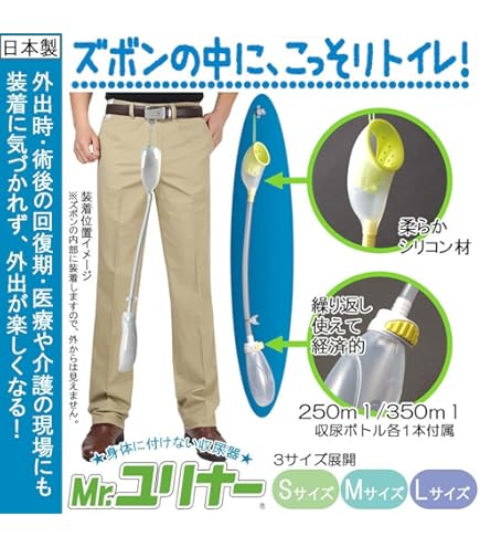 Amazon | 身体に付けない収尿器 「Mr.ユリナー」 専用ガーター | 朝日